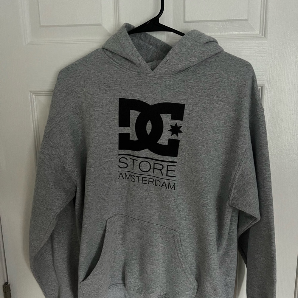 DC Store Amsterdam Men's Grey Hoodie
